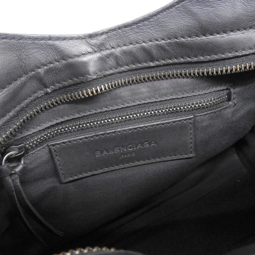 Balenciaga Nylon Leather Mini City 2way Hand Bag Black - Picture 9 of 9